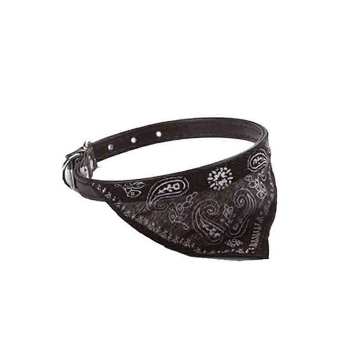 Hornsey Wibsey Pet Foods Dog & Cat Bandana Collar – Stylish, Comfortable, and Lightweight Neckerchief for Small Pets – Black.